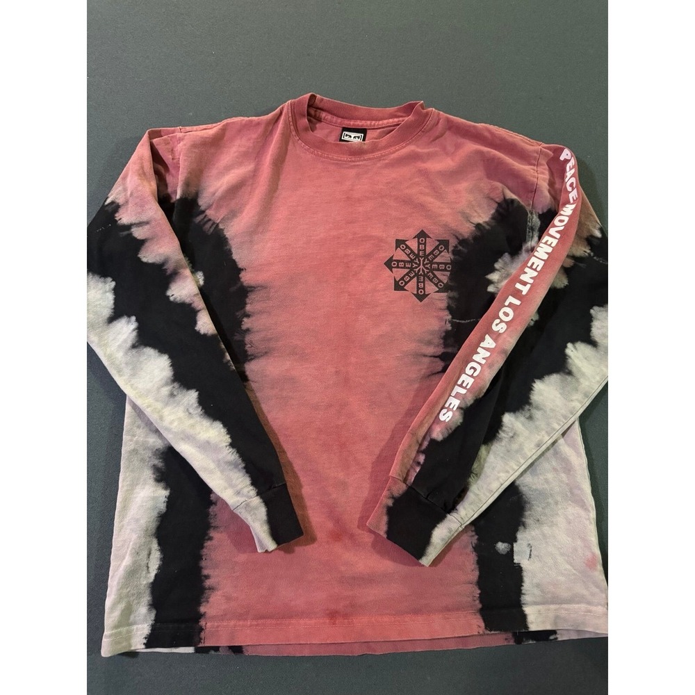 Obey Long Sleeve tye dye and shirt